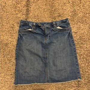 Denim Blue Women's Mini Skirt Vintage